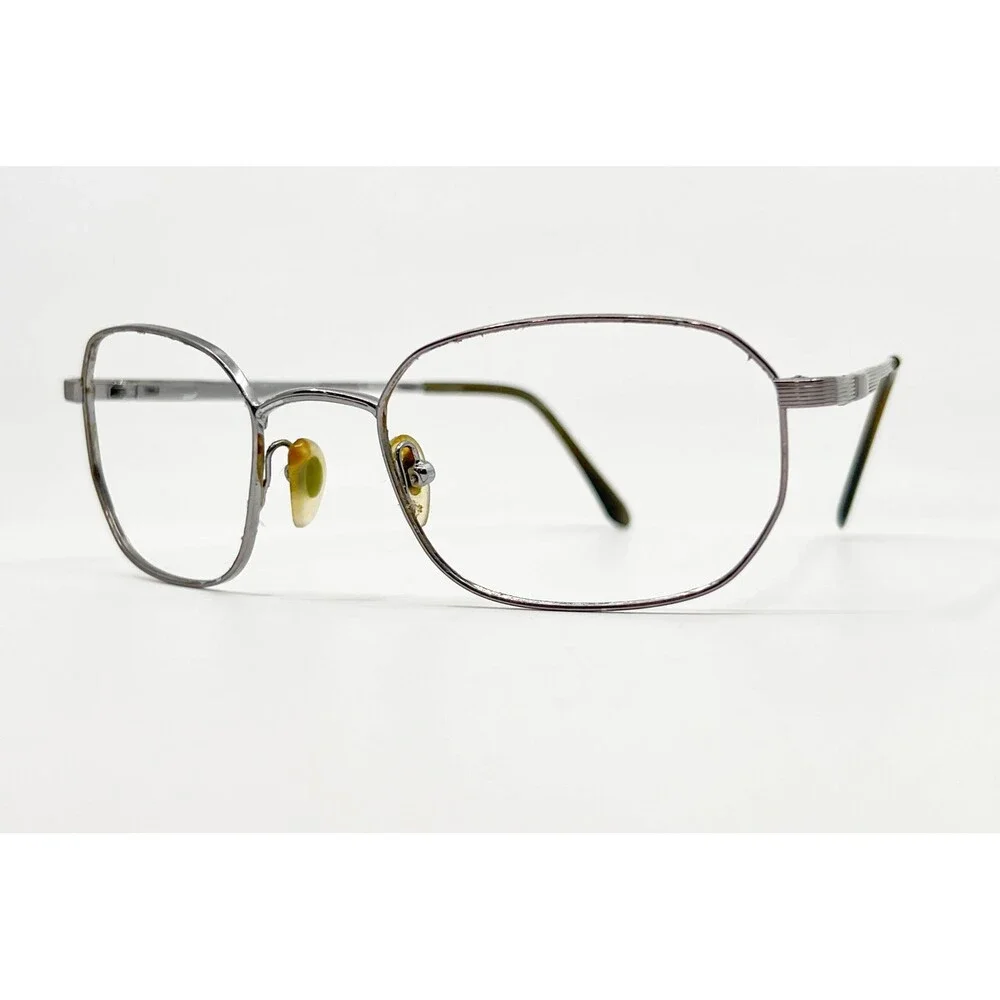 Unbranded Eyeglass Frames Mens Silver Metal Rectangular 52-18-140